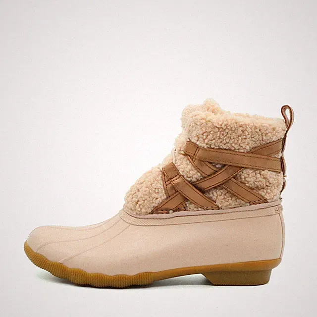 Sperry Damen STS87920 Stiefel Beige Synthetik Boot Winterstiefel EU 39