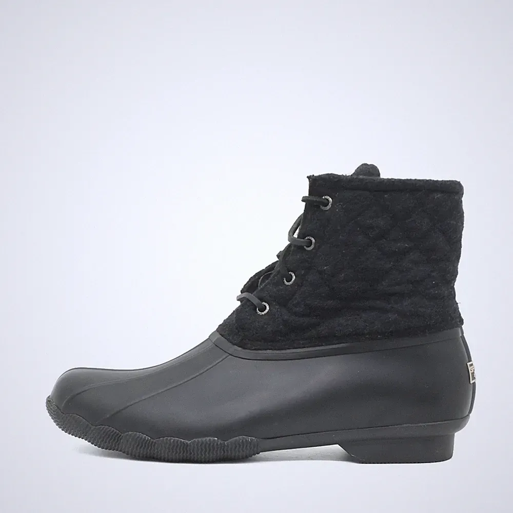 Sperry Damen STS97561F Stiefeletten Schwarz Textil Boots Winterstiefel EU 42,5