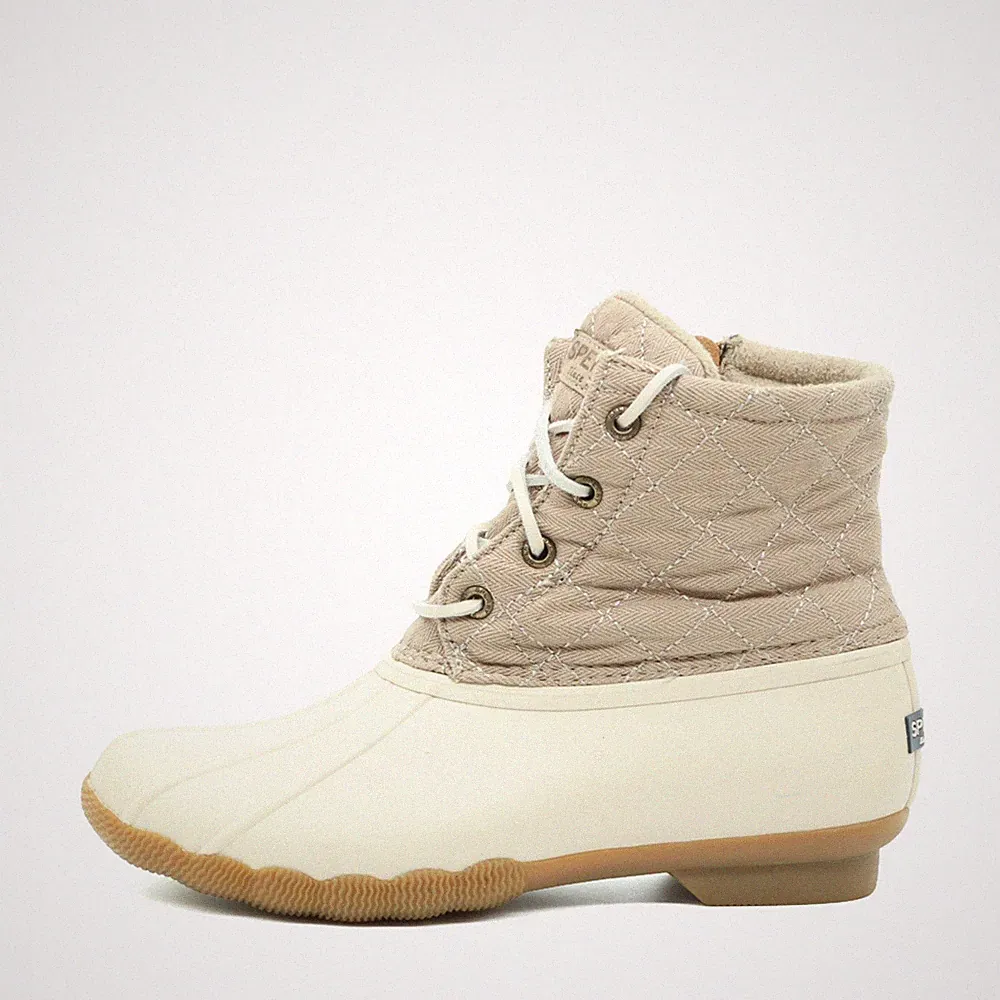 Sperry Damen STS99154 Stiefel Beige Textil, Gummi Boot Outdoor-Stiefel EU 36,5