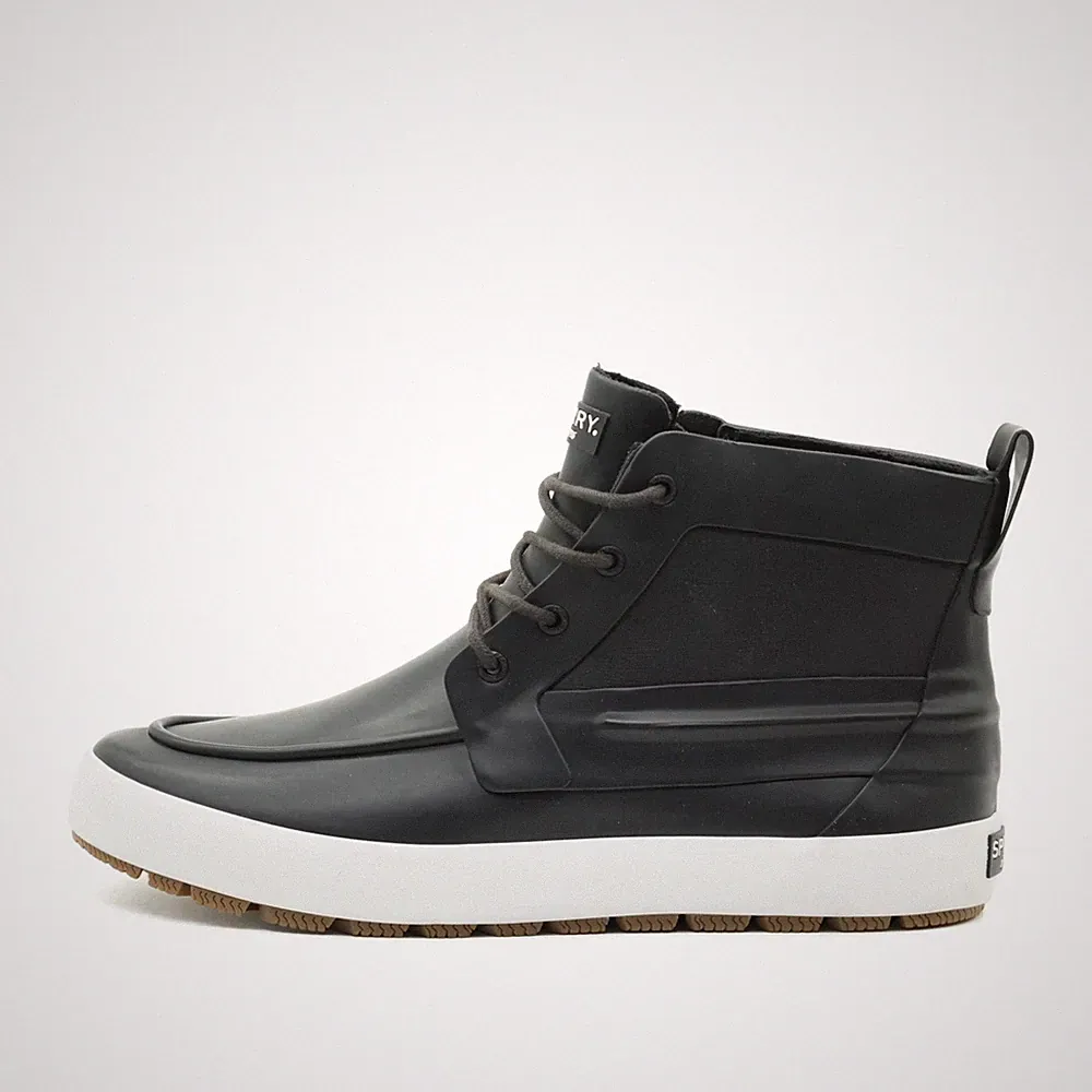 Sperry Herren STS17288 Boots Schwarz Gummi Knöchelhoch Stiefel EU 45.5