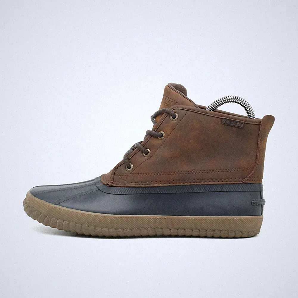 Sperry Herren STS22775 Stiefel Braun Blau Leder Knöchelhoch Duck Boots EU 42,5