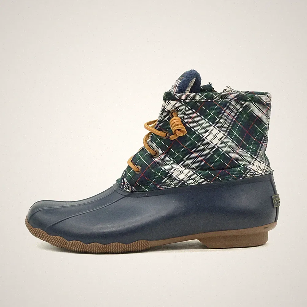 Sperry Top-Sider Damen STS94187 Stiefel Blau/Kariert Boot Schnürstiefel EU 43