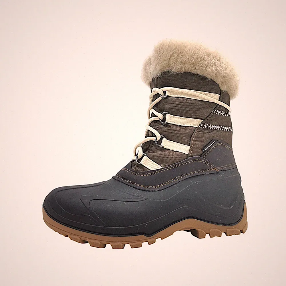 Spirale Damenschuhe Stiefel Schnürer Braun Freizeit