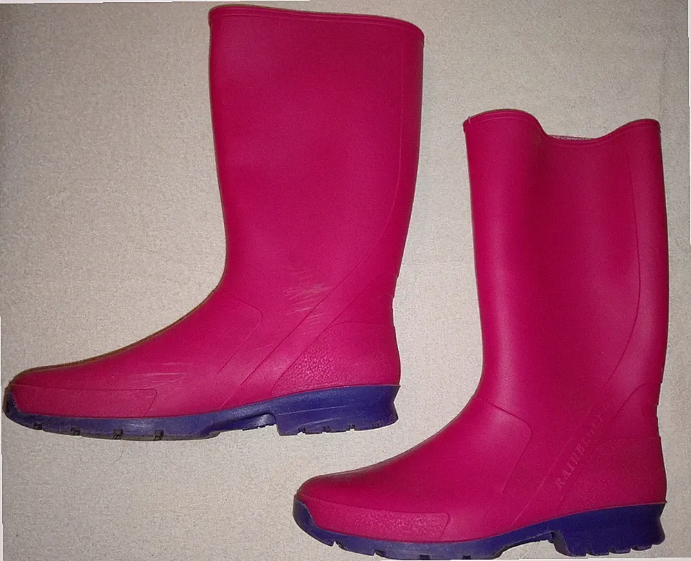 Spirale Gummistiefel Größe 37, ungefüttert, pink