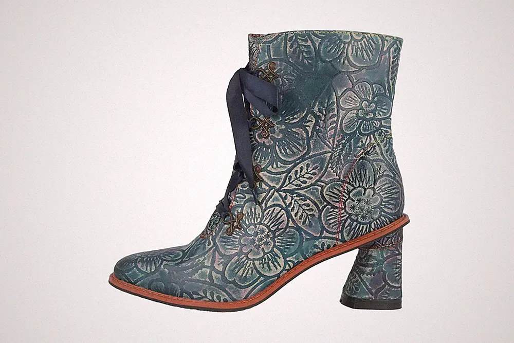 Spring Footwear PATRONA Stiefel in Übergrößen Blau PATRONA-BLUM große Damenschuh