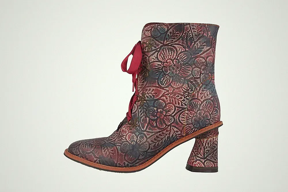 Spring Footwear PATRONA Stiefel in Übergrößen Rot PATRONA-RDM große Damenschuhe