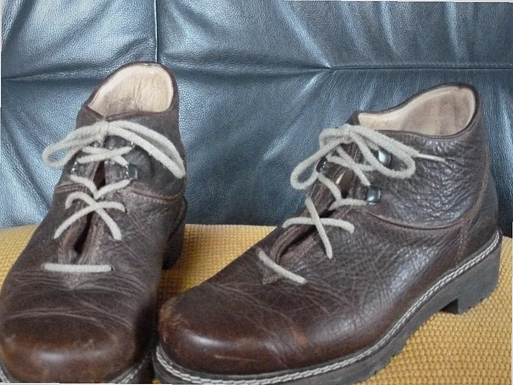 Stadler Walker Wander- Touren- Trachten- Schuhe Boots halbhoch 39 Leder braun