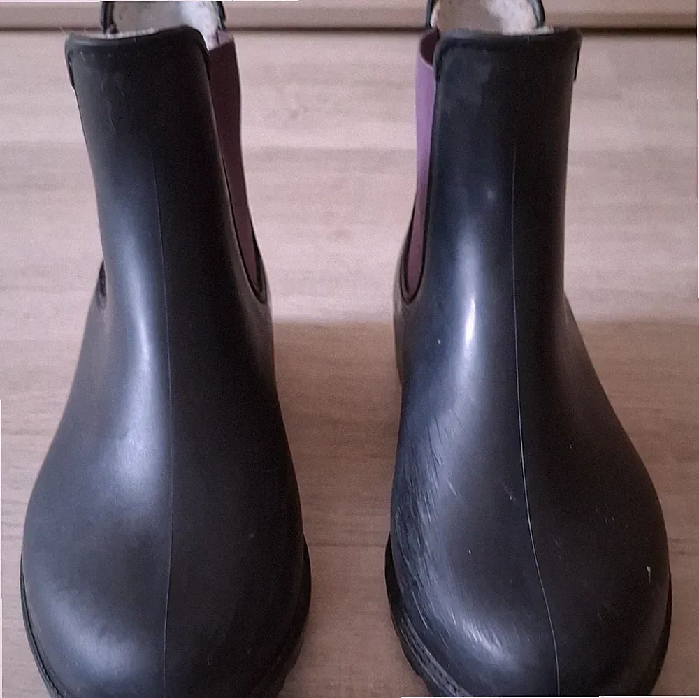 STEEDS Damen Chelsea Reiterstiefeletten Schwarz/Lila mit Elastikeinsätzen 37