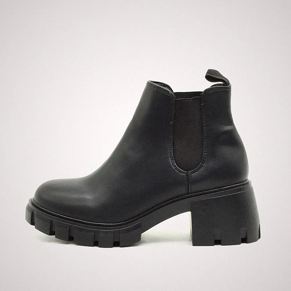 Steve Madden Damen Howler Stiefeletten Schwarz Synthetik Boots Chelsea EU 35,5
