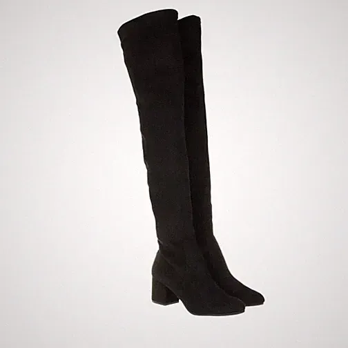 STEVE MADDEN Damen Overknee-Boot Stretchvelour Gr.40, Neu !!