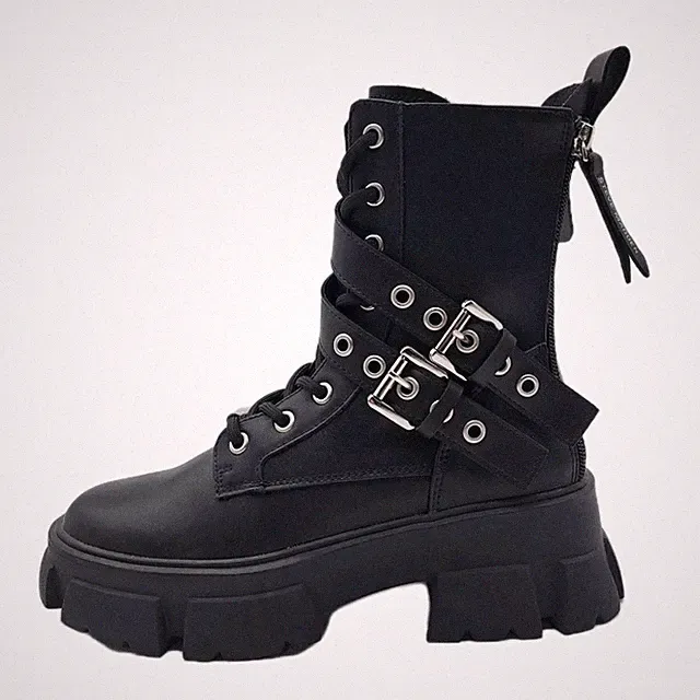 Steve Madden Schuhe Damen Gr. 36 Stiefeletten Schwarz Kunstleder Angebot 159 rd72