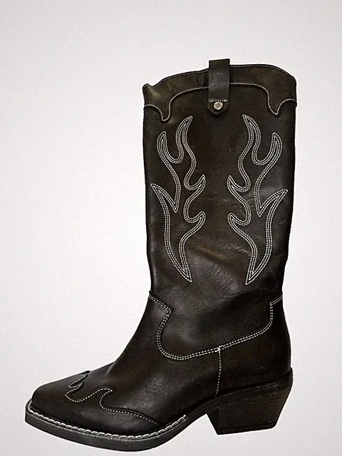 Steve Madden Wenda Cowboy Stiefel UK 4 Eu 37 Ref D3 #
