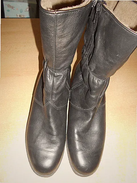 Stiefel / ara / Grösse 7 / Schwarz / Leder