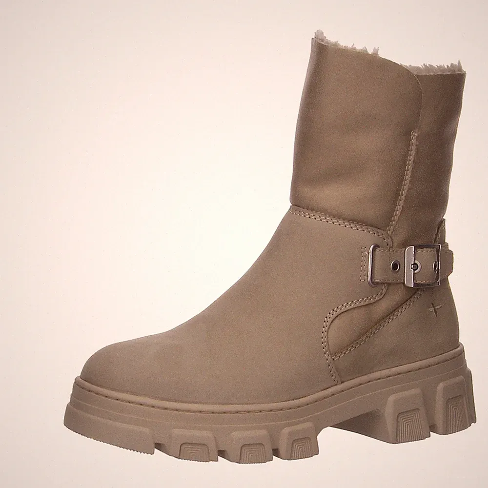 Stiefel bequem warm gefüttert von Tamaris in Beige