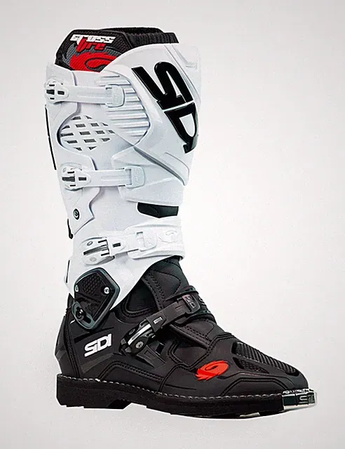 STIEFEL BOOTS GELENK MOTORRAD CROSS ENDURO SIDI CROSSFIRE 3 SCHWARZ WEISS