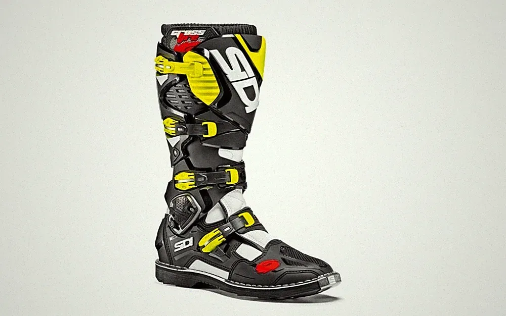 STIEFEL BOOTS GELENK MOTORRAD CROSS ENDURO SIDI CROSSFIRE 3 SCHWARZ/WEISS/NEONGELB