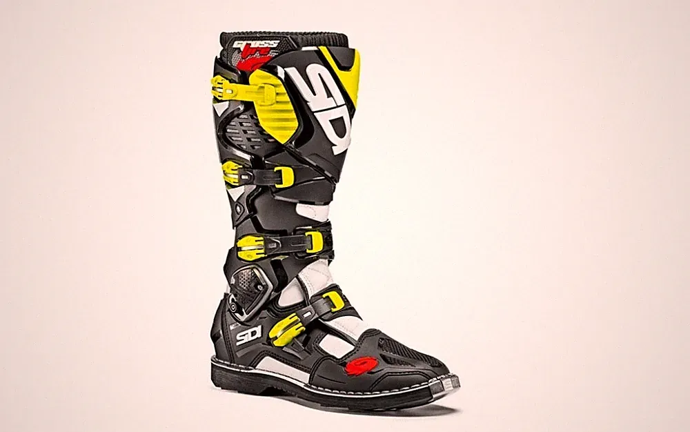 STIEFEL BOOTS GELENK MOTORRAD CROSS ENDURO SIDI CROSSFIRE 3 SCHWARZ/WEISS/NEONGELB