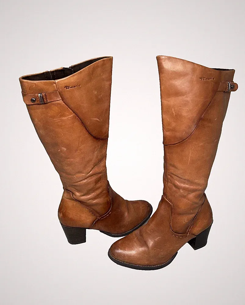 Stiefel Damen Tamaris; Gr. 37; Braun; Sehr gut