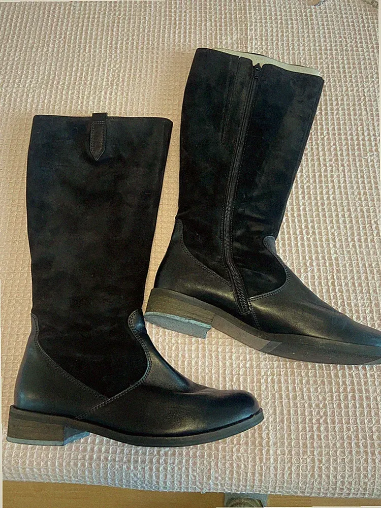 Stiefel Damen vo Gabor, Nubukleder schwarz,Gr.6, neu ohne Etikett