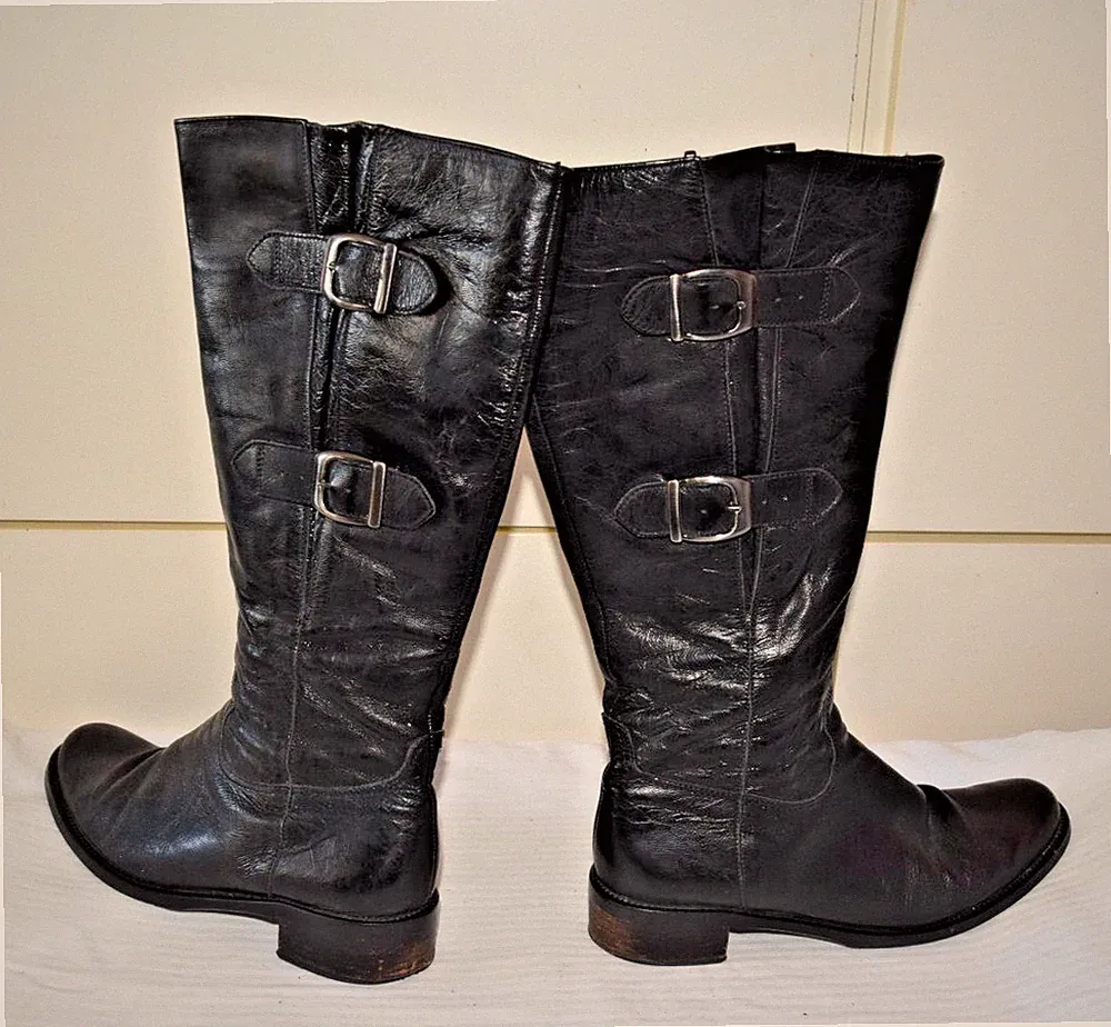 Stiefel GABOR Gr. 40 ✅ woman's boots UK 6,5 ▲Schwarz/Black