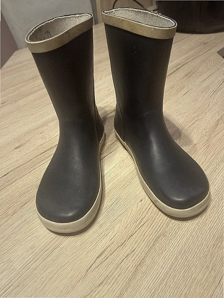 Stiefel Gummistiefel blau weiß Gr.34