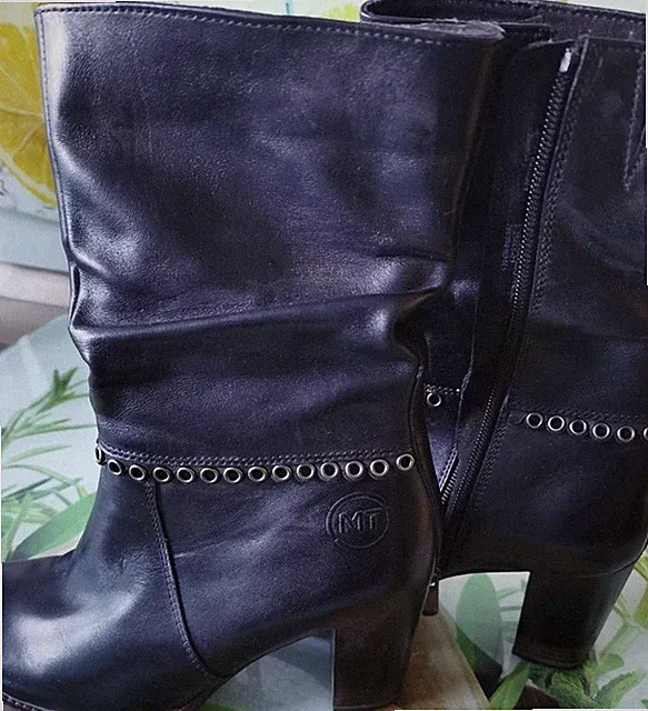 Stiefel Halbstiefel Marco Tozzi Gr. 37 NEU Schwarz Absatz 2 Farben.