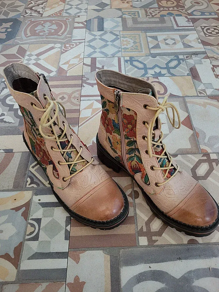 Stiefel Laura Vita, beige - bunt, Damen Größe 40