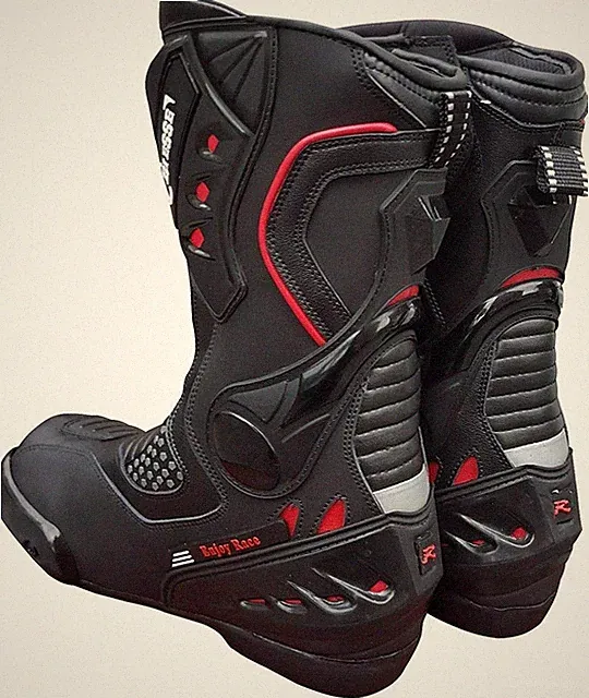 Stiefel Motorradstiefel Sport Racing Profi Pistenleder Atmungsaktiv