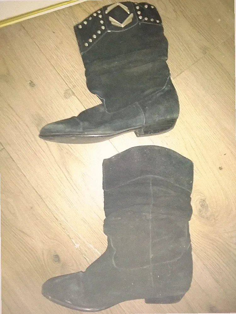 stiefel stiefeletten Cowboy damen schuhe gr.38 Echt Leder ,Marke Prentiss