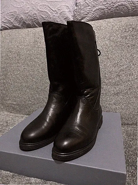Stiefel Vera Pelle Interno Peliccia 40 Italian Echtleder Boots Inside Fur
