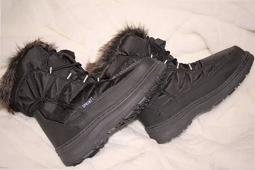 Stiefel Winterstiefel Fellrand Schnee Stiefel Snow Boots Gr. 36 37