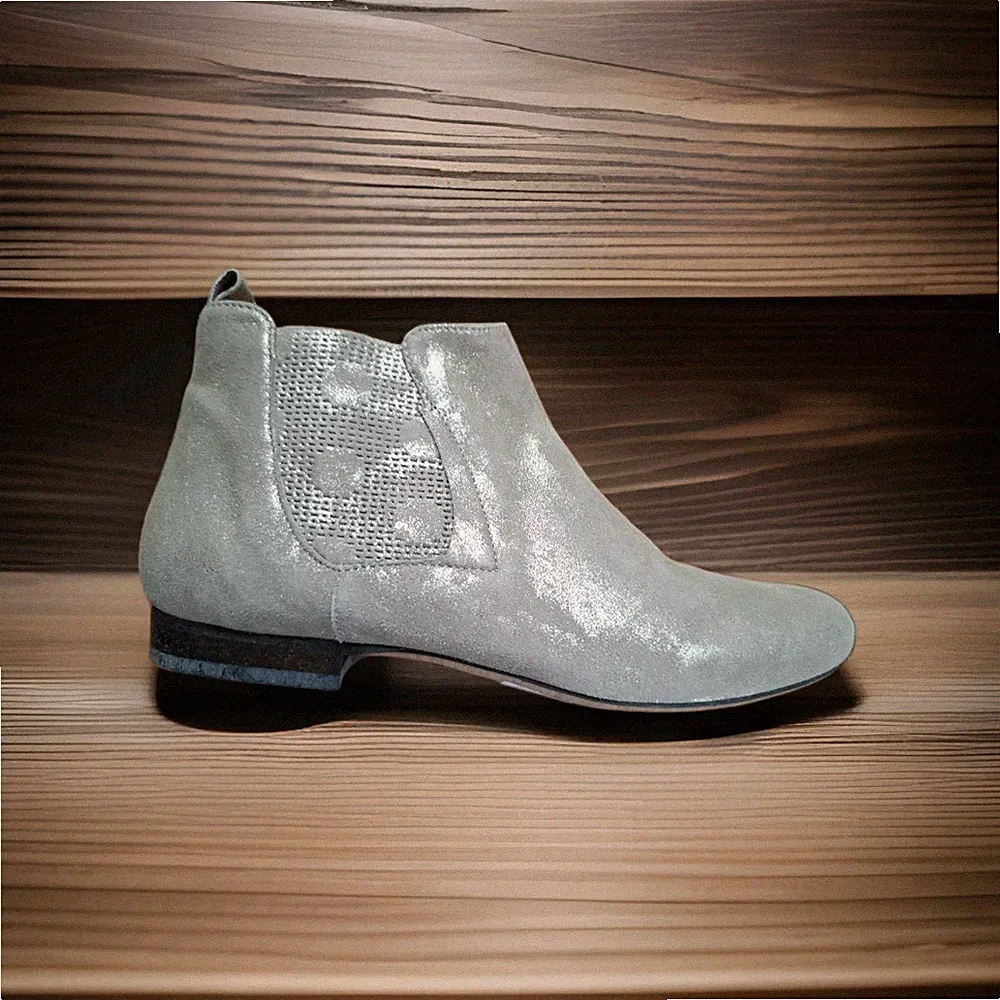 Stiefelette GR.37,5 Beige/Gold, Donna Carolina 100% Italy, NP. 169.90 € , Neu!!