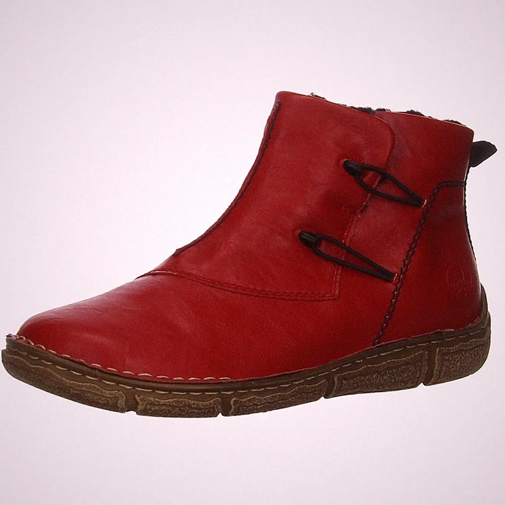 Stiefelette von Rieker in Rot