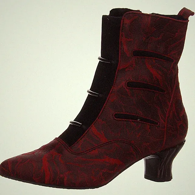 Stiefelette von Simen in Rot