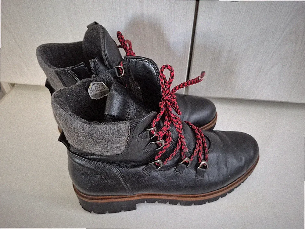 Stiefeletten GABOR Gr. 6 Schwarz Leder