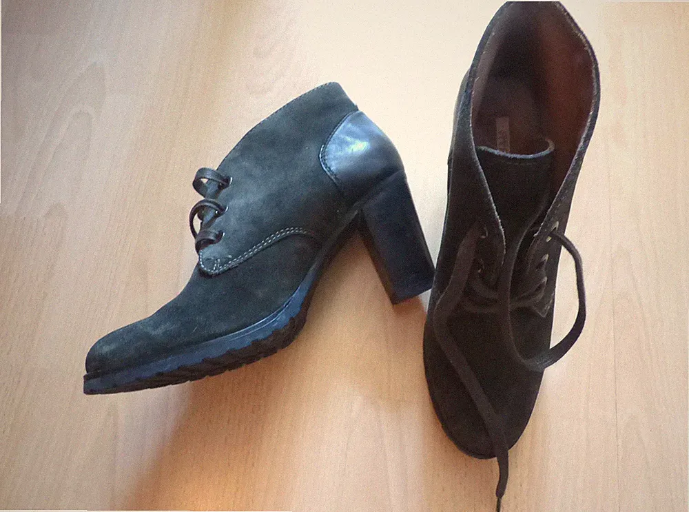 Stiefeletten Geox Respira Schnürschuhe Gr. 40 in dunkelgrün auch als Trachten