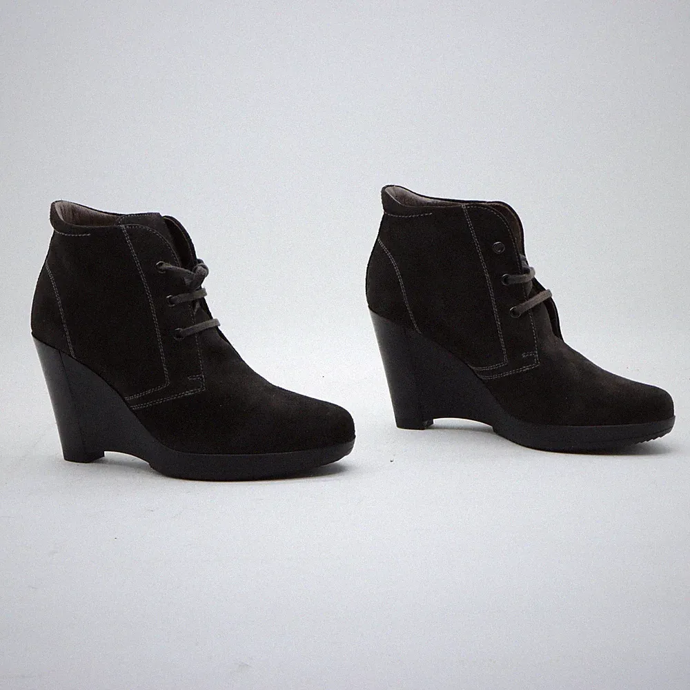 Stiefeletten SCHWARZ GÄRTEN Nummer: EUR 37 gebraucht (Cod.STS348) Wildleder braun