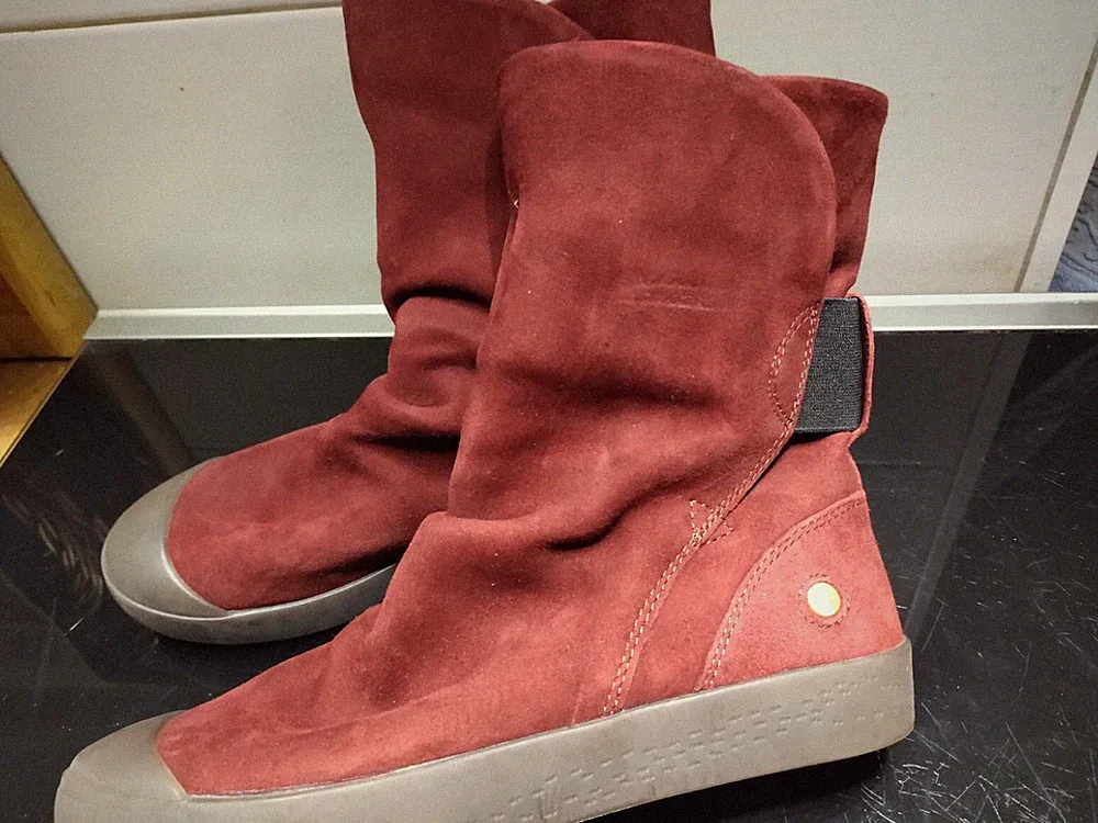 Stiefeletten* Softinos* Gr.37* gefüttert*flach und bequem*rotbraun* NEU