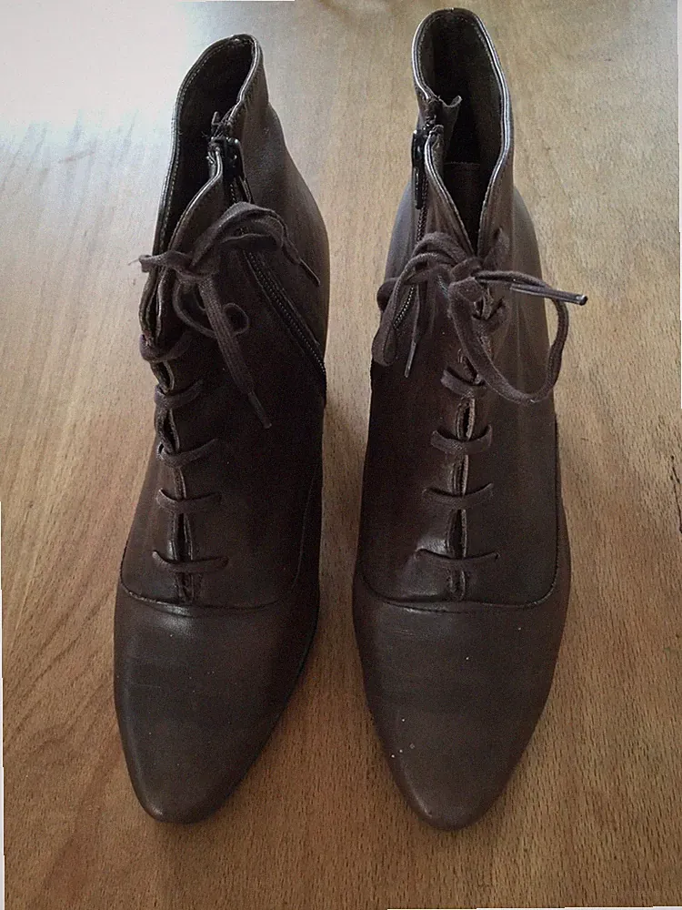 Stiefeletten von WONDERS gr. 39 echt Leder, braun, zum Schnüren