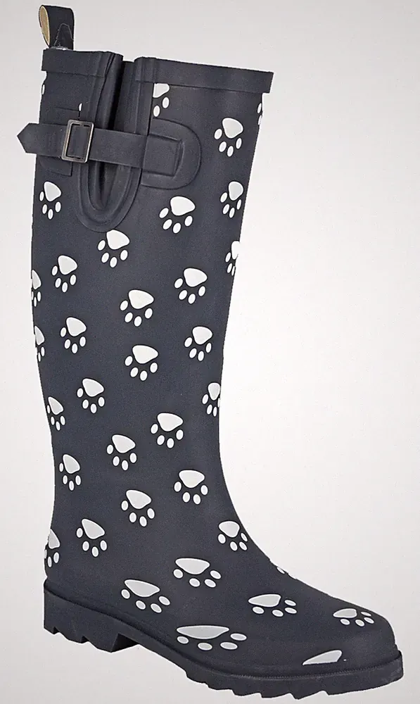 Stormwells Damen Weitschaft Gummistiefel Regen Schnee Wasserdicht Gummistiefel 3-9