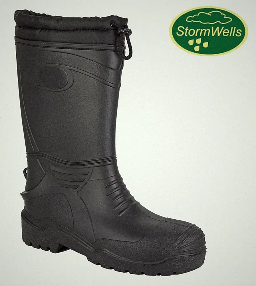 Stormwells Fleece Fell gefüttert Kaltarbeit Winter Thermo Gummistiefel Gummistiefel