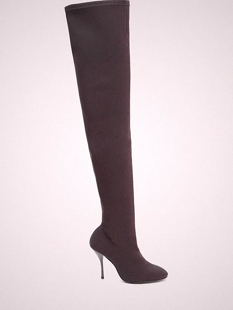 Stuart Weitzman Größe 39.5 schwarz Overknees Made in Spain Material: Neopren Neu