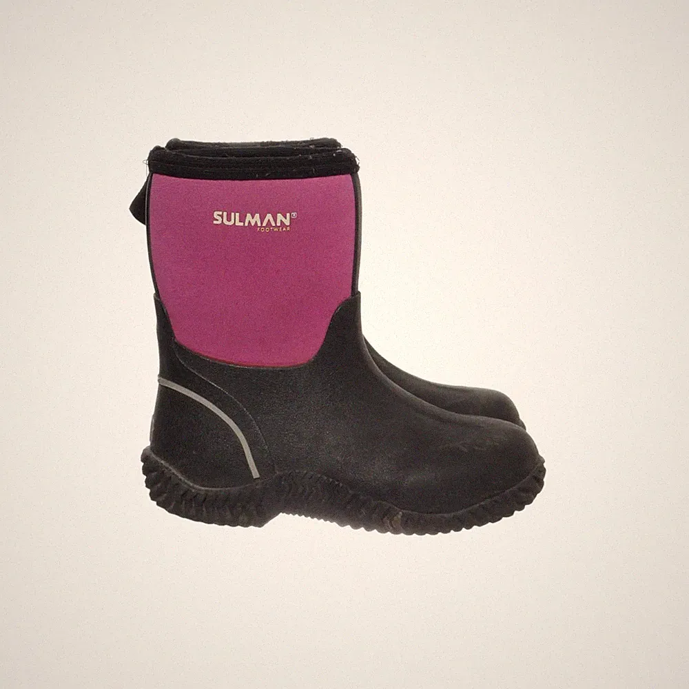 Sulman Footwear, Gummistiefel, Größe: 20, Schwarz/Lila, Damen #5Y2