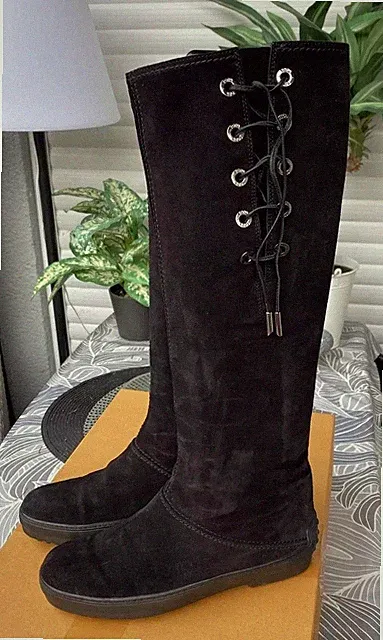 Super schöne bequeme Schwarze TOD’S Luxus Stiefel Größe 38 / 5 Tod's Vibram