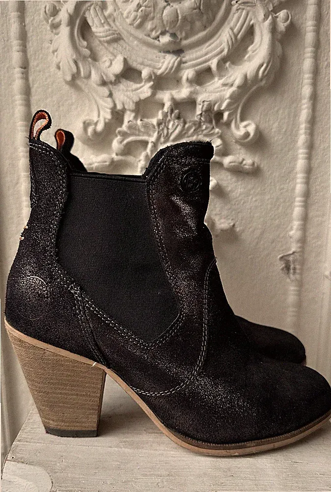 Baumwolle Glitzerstiefel