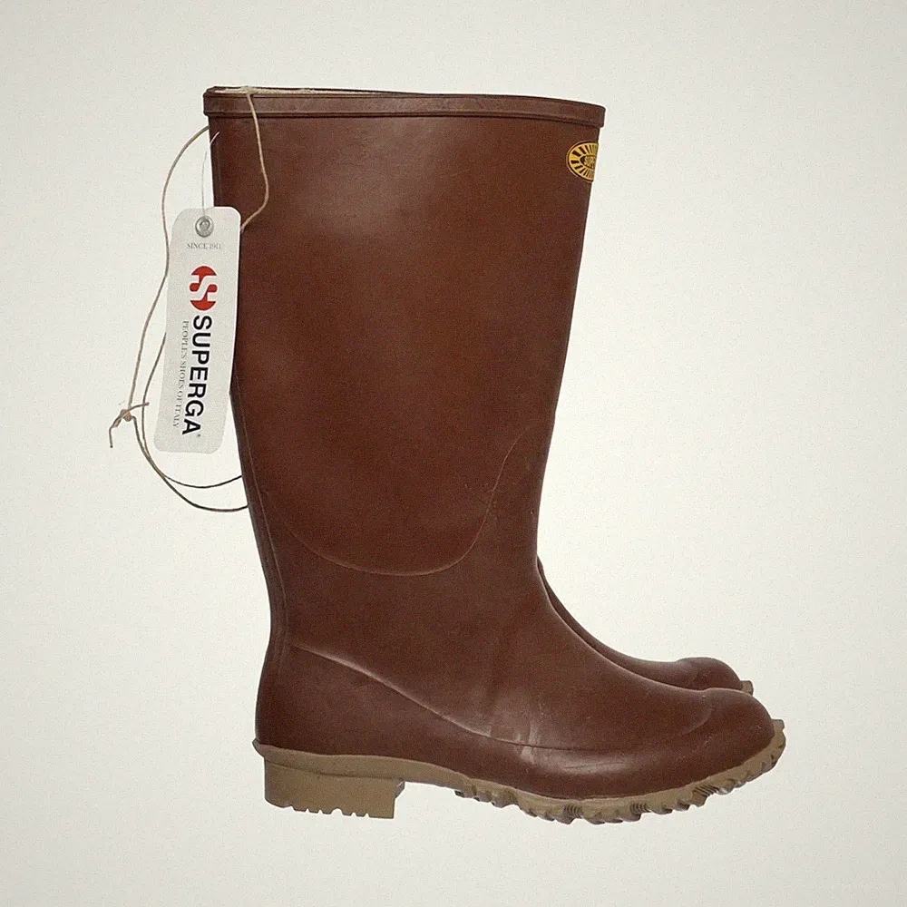 Superga, Gummistiefel, Größe: 38, Braun, Baumwolle, Damen #KRt