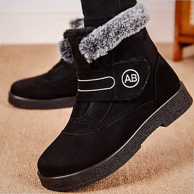 Superwarme Damen Stiefel, Winterschuhe aus hochwertigem Fell