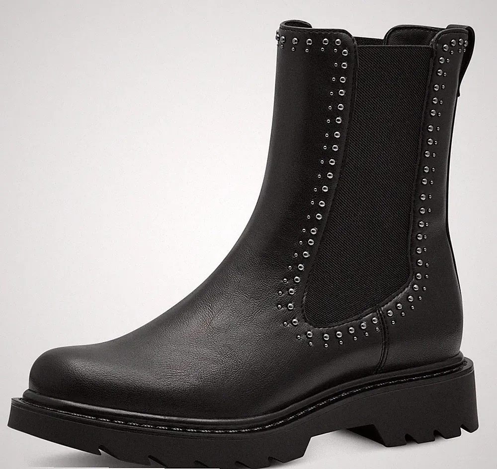 Tamaris Chelsea Boot 25465 001 Schwarz Stiefelette Stiefel Gummiband