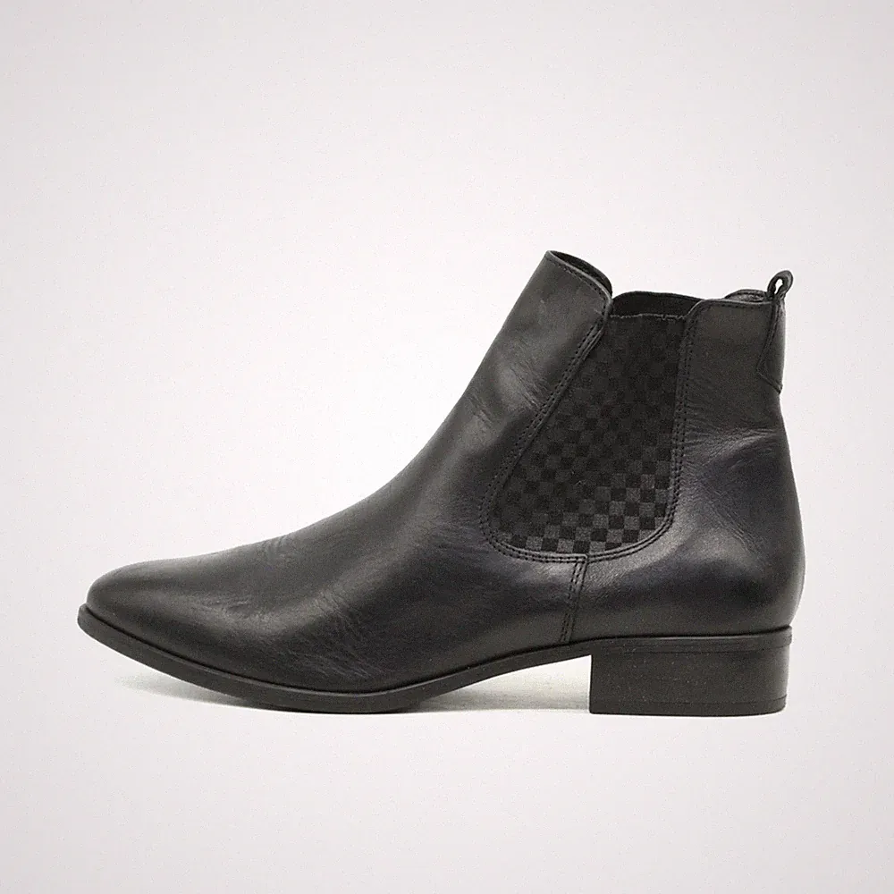Tamaris Damen 1-1-25010-29 Stiefelette Schwarz Leder Chelsea Stiefel EU 39