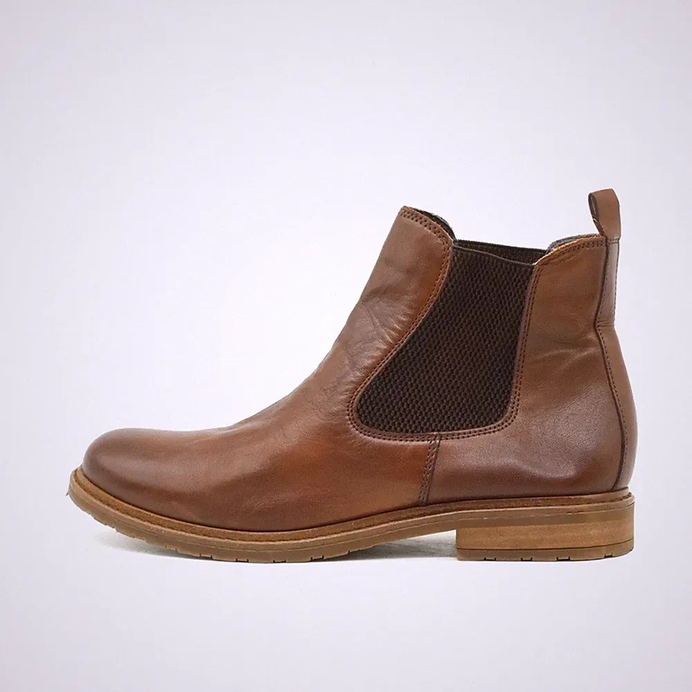Tamaris Damen Chelsea Boot Stiefeletten Braun Leder Classic Boots EU 38